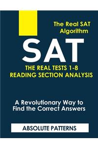 SAT the Real Tests 1-8 Reading Section Analysis