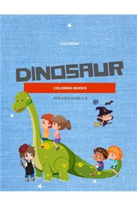 Dinosaur Coloring Books For Kids Ages 4-8
