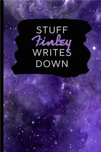 Stuff Finley Writes Down