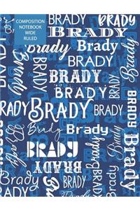 Brady Composition Notebook Wide Ruled