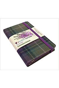 Waverley S.T. (M): Heather Pocket Genuine Tartan Cloth Commonplace Notebook