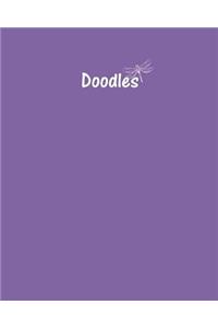 Doodles Journal - Great for Sketching, Doodling or Planning with Deluge Purple Cover