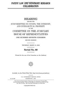 Patent Law and Non-Profit Research Collaboration