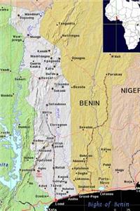 Modern Day Color Map of Togo in Africa Journal