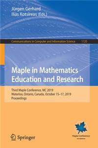 Maple in Mathematics Education and Research