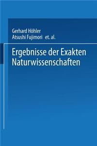 Ergebnisse der Exakten Naturwissenschaften
