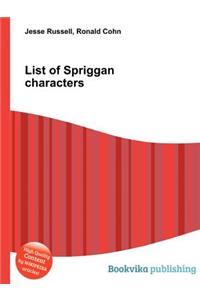 List of Spriggan Characters