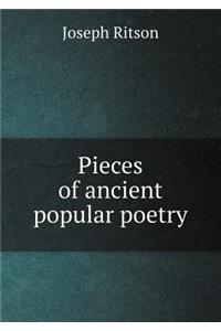 Pieces of ancient popular poetry
