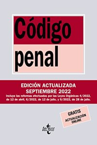 Codigo Penal: Ley Organica 10/1995, de 23 de noviembre