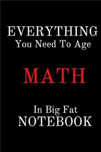 EVERYTHING You Need To Age MATH In Big Fat NOTEBOOK
