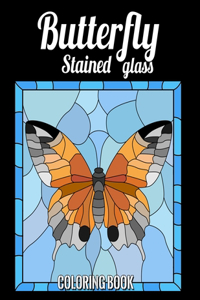 Butterfly Stained Glass Coloring Book