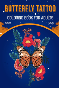 Butterfly Tattoo Coloring Book For Adults