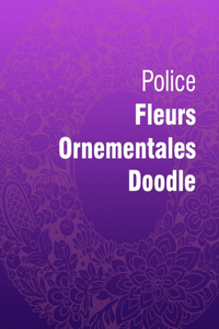 Police fleurs ornementales doodle
