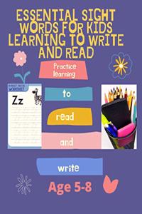 Essential Sight Words for Kids Learning to Write and Read