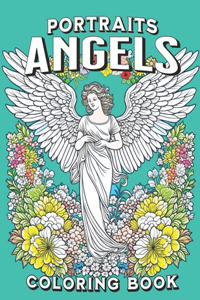 Portraits of Angels Coloring Book