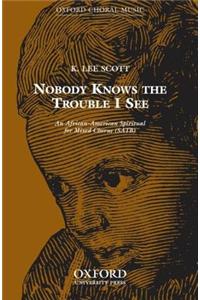 Nobody knows the trouble I see