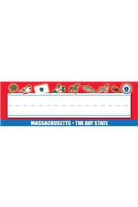 Massachusetts Nameplates - Pack of 36
