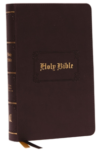 Kjv, Personal Size Large Print Reference Bible, Vintage Series, Brown Leathersoft, Red Letter, Thumb Indexed, Comfort Print