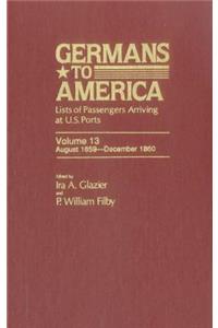 Germans to America, Aug. 1, 1859-Dec. 31, 1860