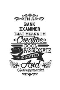 I'm A Bank Examiner That Means I'm Creative Cool Passionate Dedicated And Underappreciated