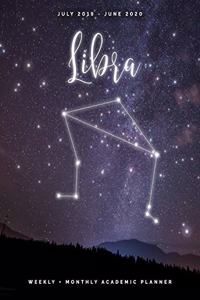 Libra July 2019 - June 2020 Weekly + Monthly Academic Planner