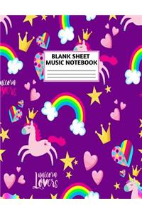 Blank Sheet Music Notebook