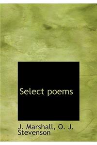 Select Poems