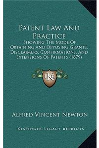 Patent Law and Practice