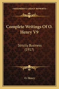 Complete Writings Of O. Henry V9