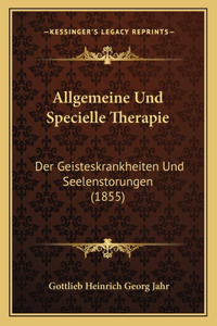 Allgemeine Und Specielle Therapie