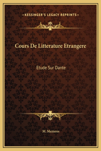 Cours De Litterature Etrangere