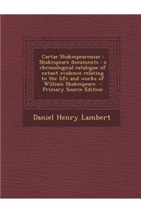 Cartae Shakespeareanae