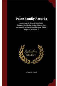 Paine Family Records