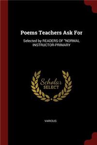 Poems Teachers Ask for