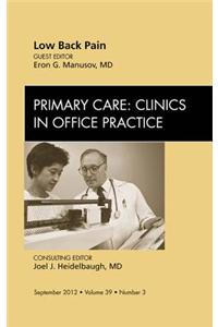 Low Back Pain, an Issue of Primary Care Clinics in Office Practice