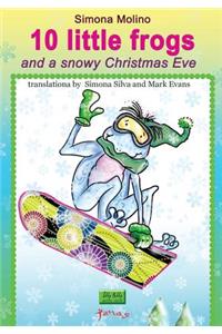 10 little frogs and a snowy Christmas Eve