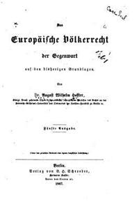 Das europäische Völkerrecht der Gegenwart