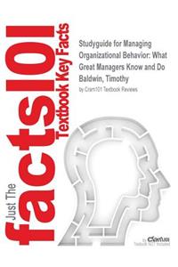 Studyguide for Managing Organizational Behavior