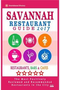 Savannah Restaurant Guide 2017
