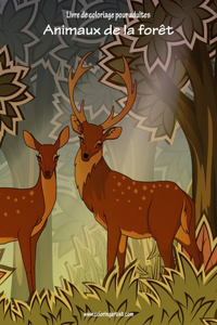 Livre de coloriage pour adultes Animaux de la forêt 1