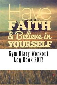 Gym Diary Workout Log Book 2017