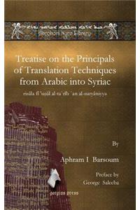 Treatise on the Principals of Translation Techniques from Arabic into Syriac