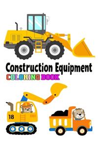 Construction Equipment Coloring Book