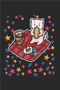 Picnic Stars Cat Notebook