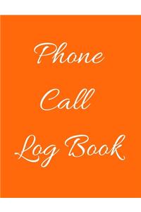 Phone Call Log Book