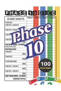 Phase 10 Score Sheets