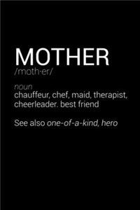 Funny Mother Definition Notebook
