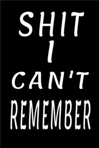 Shit I Can't Remember