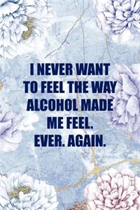 I Never Want To Feel The Way Alcohol Made Me Feel. Ever. Again.