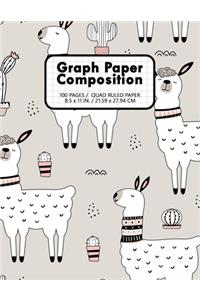 Graph Paper Notebook 100 Pages / Quad Ruled Paper